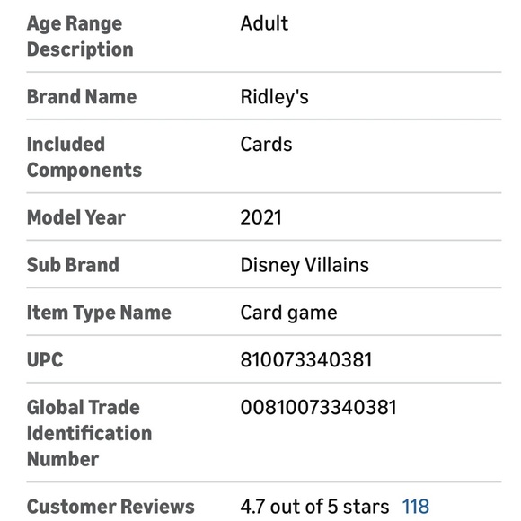 Disney Villains Selfish Card Game in Purple - Picture 13 of 13